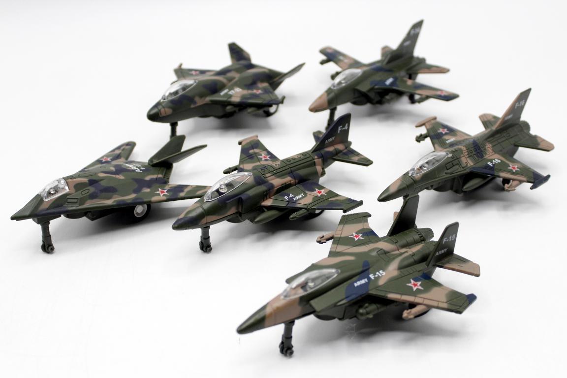 Fighter Jet Plane Pullback Die Cast Metal Model Toy (8869-20A)